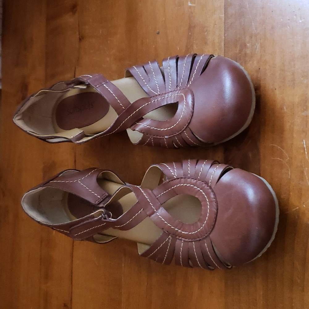 Strappy sandals with heel by Softspots - Picture 3 of 7